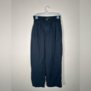 Reformation Women’s 100% Tencel Wide Leg Mason Casual Pants Size 2 Black